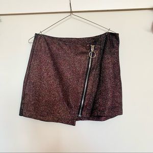 Sparkly Cross Zip Skirt